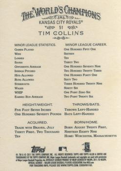2011 Topps Allen & Ginter #51 Tim Collins Back