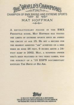 2011 Topps Allen & Ginter #83 Mat Hoffman Back