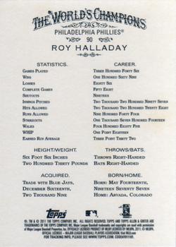 2011 Topps Allen & Ginter #90 Roy Halladay Back