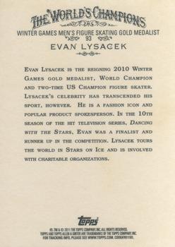 2011 Topps Allen & Ginter #93 Evan Lysacek Back