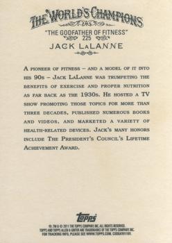 2011 Topps Allen & Ginter #225 Jack LaLanne Back