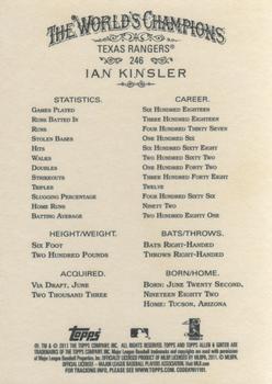 2011 Topps Allen & Ginter #246 Ian Kinsler Back