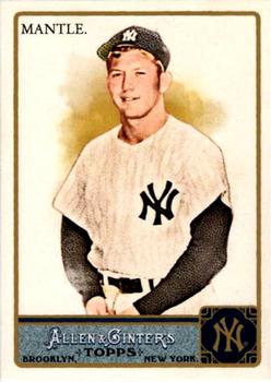 2011 Topps Allen & Ginter #7 Mickey Mantle Front