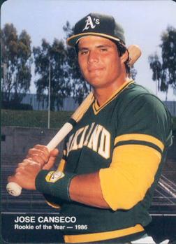1989 Mother's Cookies Rookies of the Year #1 Jose Canseco Front