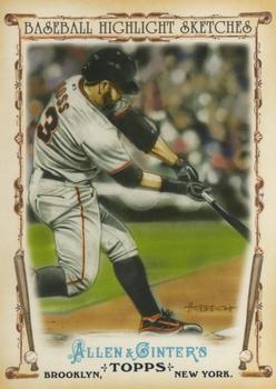 2011 Topps Allen & Ginter - Baseball Highlight Sketches #BHS-8 Cody Ross Front