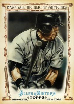 2011 Topps Allen & Ginter - Baseball Highlight Sketches #BHS-25 Ichiro Suzuki Front
