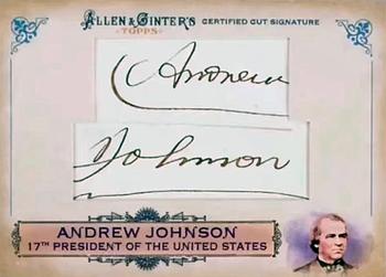2011 Topps Allen & Ginter - Cut Signatures #7 Andrew Johnson Front