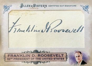 2011 Topps Allen & Ginter - Cut Signatures #16 Franklin D. Roosevelt Front