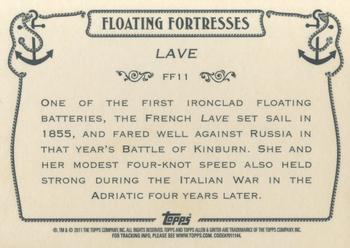 2011 Topps Allen & Ginter - Floating Fortresses #FF11 Lave Back