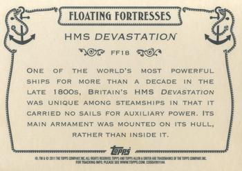2011 Topps Allen & Ginter - Floating Fortresses #FF18 HMS Devastation Back
