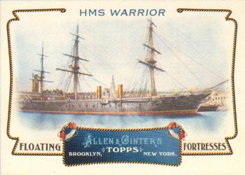 2011 Topps Allen & Ginter - Floating Fortresses #FF13 HMS Warrior Front