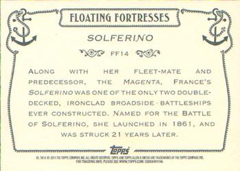 2011 Topps Allen & Ginter - Floating Fortresses #FF14 Solferino Back