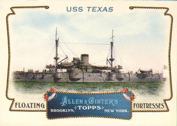 2011 Topps Allen & Ginter - Floating Fortresses #FF17 USS Texas Front