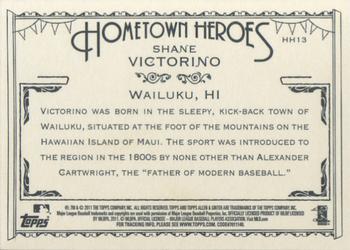 2011 Topps Allen & Ginter - Hometown Heroes #HH13 Shane Victorino Back