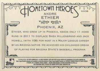 2011 Topps Allen & Ginter - Hometown Heroes #HH38 Andre Ethier Back