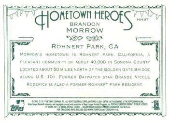 2011 Topps Allen & Ginter - Hometown Heroes #HH97 Brandon Morrow Back