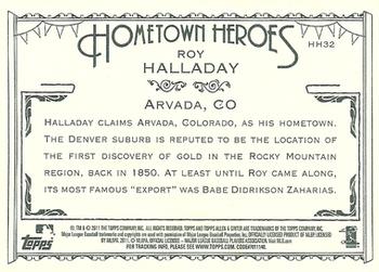 2011 Topps Allen & Ginter - Hometown Heroes #HH32 Roy Halladay Back