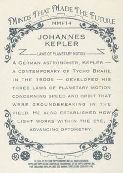 2011 Topps Allen & Ginter - Minds that Made the Future #MMF14 Johannes Kepler Back