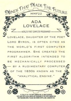 2011 Topps Allen & Ginter - Minds that Made the Future #MMF22 Ada Lovelace Back