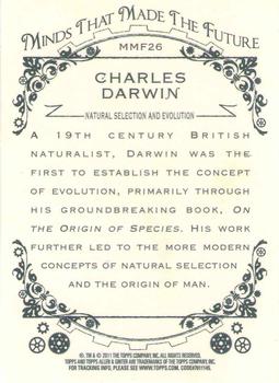 2011 Topps Allen & Ginter - Minds that Made the Future #MMF26 Charles Darwin Back