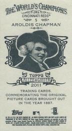2011 Topps Allen & Ginter - Mini A & G Back #5 Aroldis Chapman Back