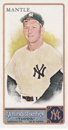 2011 Topps Allen & Ginter - Mini A & G Back #7 Mickey Mantle Front