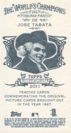 2011 Topps Allen & Ginter - Mini A & G Back #216 Jose Tabata Back