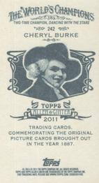 2011 Topps Allen & Ginter - Mini A & G Back #242 Cheryl Burke Back