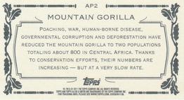 2011 Topps Allen & Ginter - Mini Animals in Peril #AP2 Mountain Gorilla Back