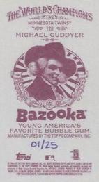 2011 Topps Allen & Ginter - Mini Bazooka #128 Michael Cuddyer Back