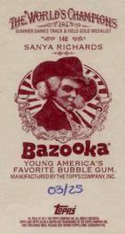 2011 Topps Allen & Ginter - Mini Bazooka #148 Sanya Richards Back
