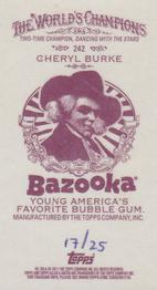 2011 Topps Allen & Ginter - Mini Bazooka #242 Cheryl Burke Back