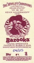 2011 Topps Allen & Ginter - Mini Bazooka #336 Kevin Kouzmanoff Back