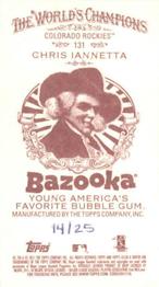 2011 Topps Allen & Ginter - Mini Bazooka #131 Chris Iannetta Back