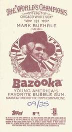 2011 Topps Allen & Ginter - Mini Bazooka #181 Mark Buehrle Back