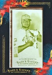 2011 Topps Allen & Ginter - Mini Framed Printing Plates Yellow #48 Francisco Liriano Front