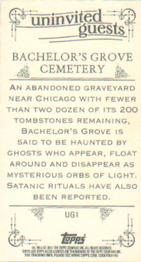 2011 Topps Allen & Ginter - Mini Uninvited Guests #UG1 Bachelor's Grove Cemetery Back
