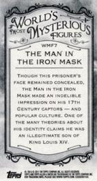 2011 Topps Allen & Ginter - Mini World's Most Mysterious Figures #WMF7 The Man in the Iron Mask Back
