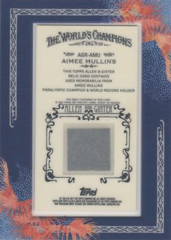 2011 Topps Allen & Ginter - Relics #AGR-AMU Aimee Mullins Back