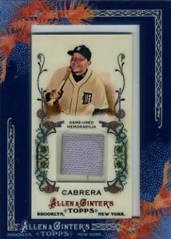 2011 Topps Allen & Ginter - Relics #AGR-MCB Miguel Cabrera Front