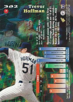 1995 Stadium Club #382 Trevor Hoffman Back