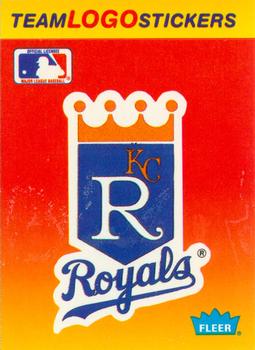 1991 Fleer - Team Logo Stickers #NNO Kansas City Royals Front