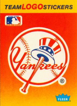 1991 Fleer - Team Logo Stickers #NNO New York Yankees Front