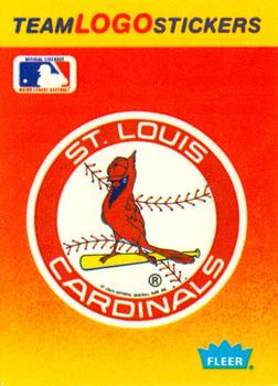 1991 Fleer - Team Logo Stickers #NNO St. Louis Cardinals Front