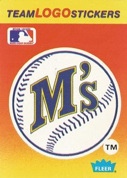 1991 Fleer - Team Logo Stickers #NNO Seattle Mariners Front