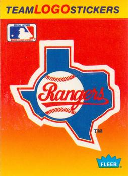 1991 Fleer - Team Logo Stickers #NNO Texas Rangers Front