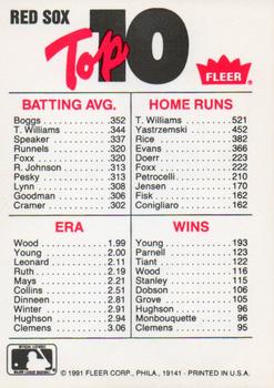 1991 Fleer - Team Logo Stickers #NNO AL: Texas Rangers / Toronto Blue Jays / Baltimore Orioles / Boston Red Sox Back
