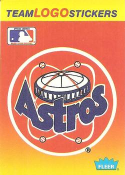 1991 Fleer - Team Logo Stickers #NNO Houston Astros Front