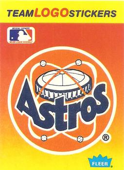 1991 Fleer - Team Logo Stickers #NNO Houston Astros Front
