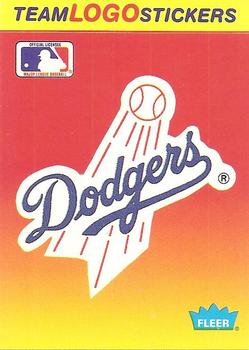 1991 Fleer - Team Logo Stickers #NNO Los Angeles Dodgers Front